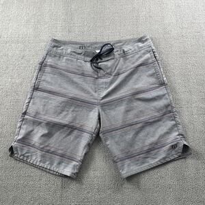 Travis Mathew Shorts Adult Size 34 Gray Golf Golfing Boardshorts Casual Men's